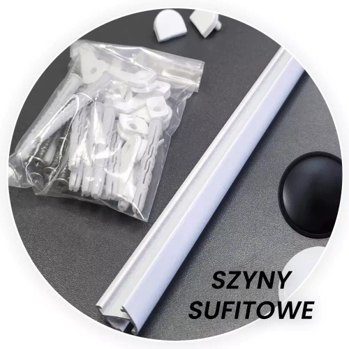 Karnisze sufitowe - Szyny do sufitu